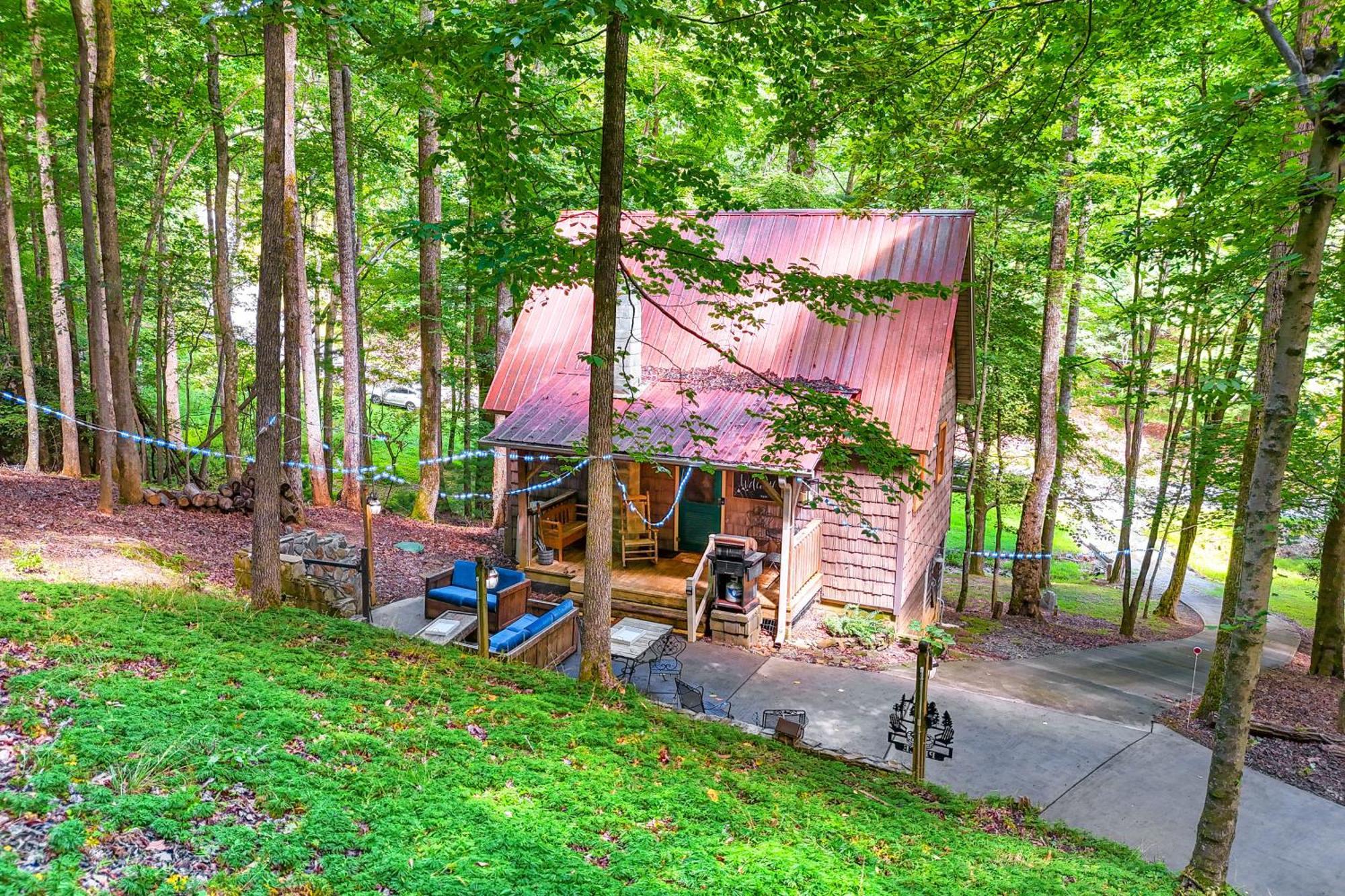 Charming Roaring Gap Cabin With Patio And Fire Pit! Villa Abshers Exterior photo